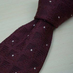 Herbert Johnson Burlington St. London garnet tie